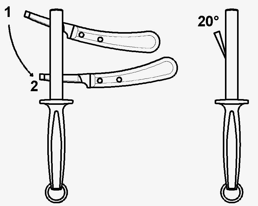 How to Sharpen a Hoof Knife