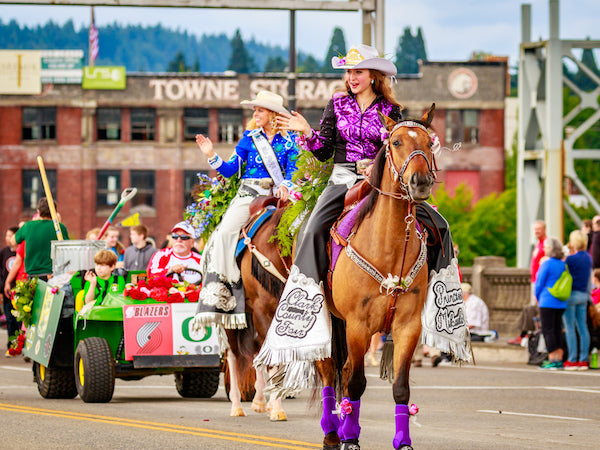 Riding Parade Horses 
