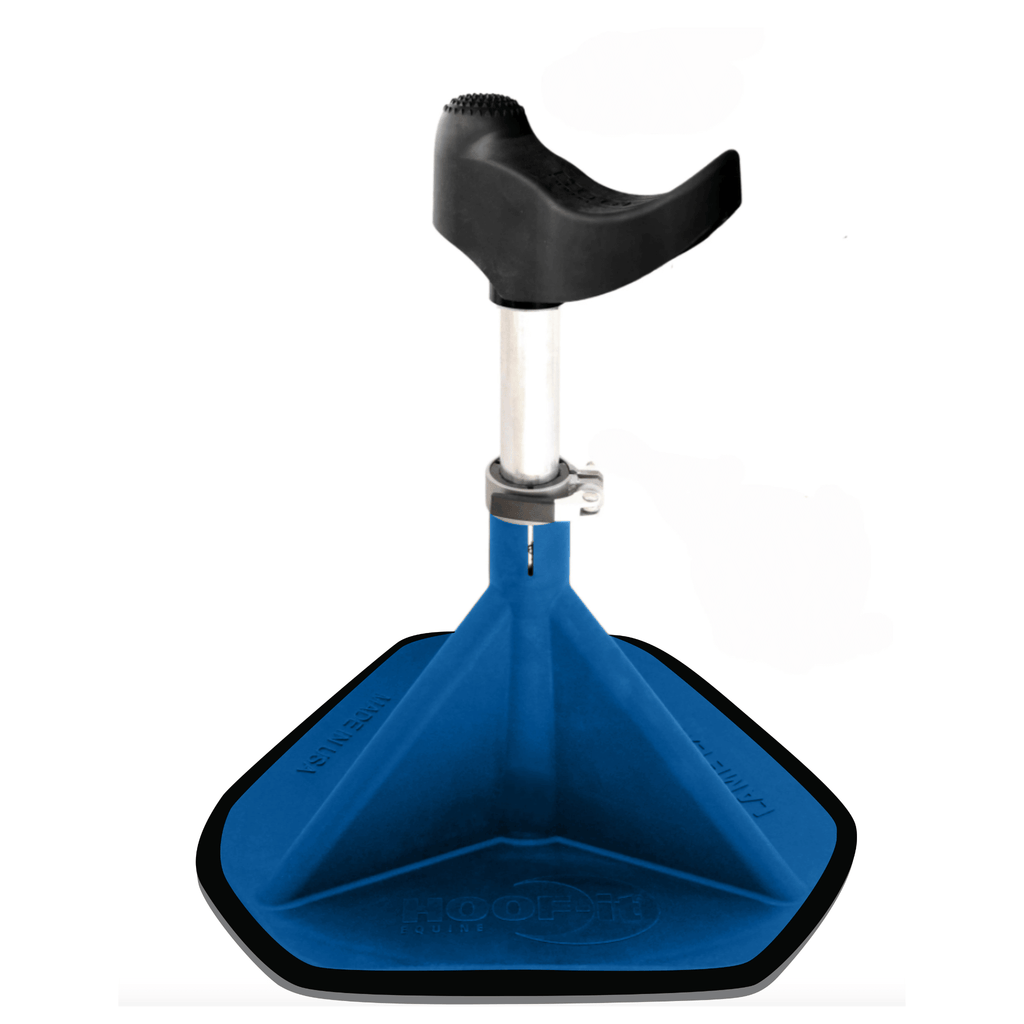 Hoof Stand HOOF-it® Blacksmith Pro Model 2-in-1 Hoof Stand & PostCradle™ - The ORIGINAL & ONLY  2-in 1 Hoof Stand Multi-Function Farrier Tool| Blue