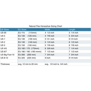 Plastic Horseshoes Size US 8-12 - EU 200-225 HOOF-it  Natural Flex Horseshoes - HOOF-it Technologies 